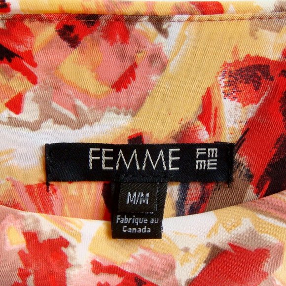 FEMME by Sandra Angelozzi Dress Size M Ruched Stretch Jersey - Picture 8 of 10